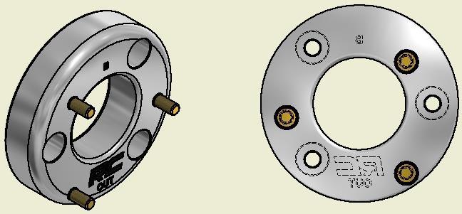 driver side spacer and one (B) passenger