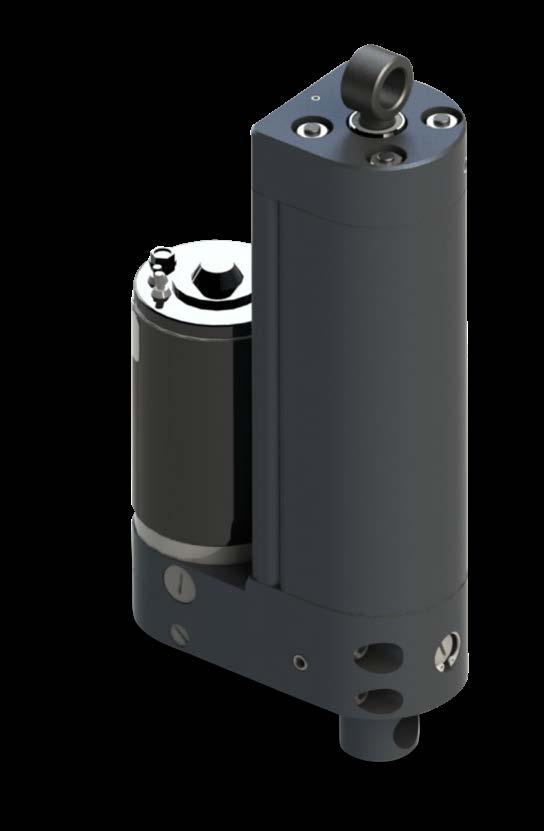Completely Self-Contained The motor, pump and valves are contained in one mini Power Pack mounted directly to the Integrated Cylinder/Tank The Power Pack Only two wires to connect Two gear size