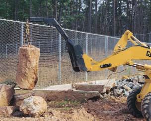 The quick coupler allows easy hook up with the following Cat Work