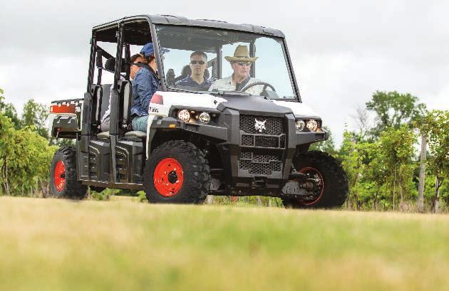 For a fraction of the price of a pickup, you can transport passengers between jobs quickly. Every Bobcat utility vehicle can carry you and a companion.