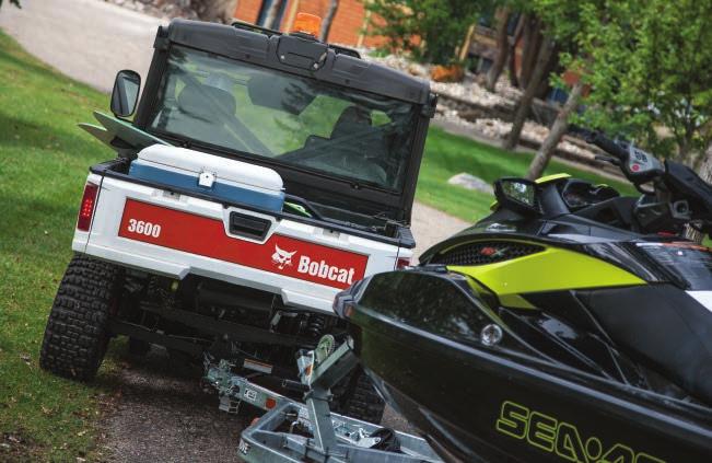 If you want to do the work from the comfort of your cab, Bobcat USE ATTACHMENTS utility vehicles are made for you. Add integrated attachments, such as the optional snow blade or rear-mounted sprayer.