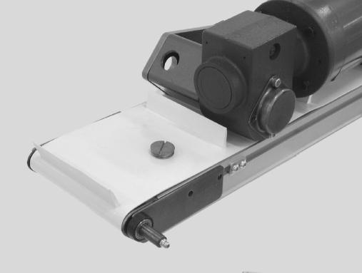 Standard Load Cleated Belt Side Mounting Package 1. With a flat blade screwdriver, remove cap (G of Figure 13). 2. Loosen (2) set screws on the coupling. Figure 14 5.