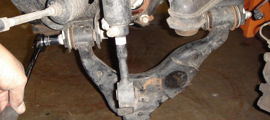 With the hardware removed, Remove the control arms from the frame.