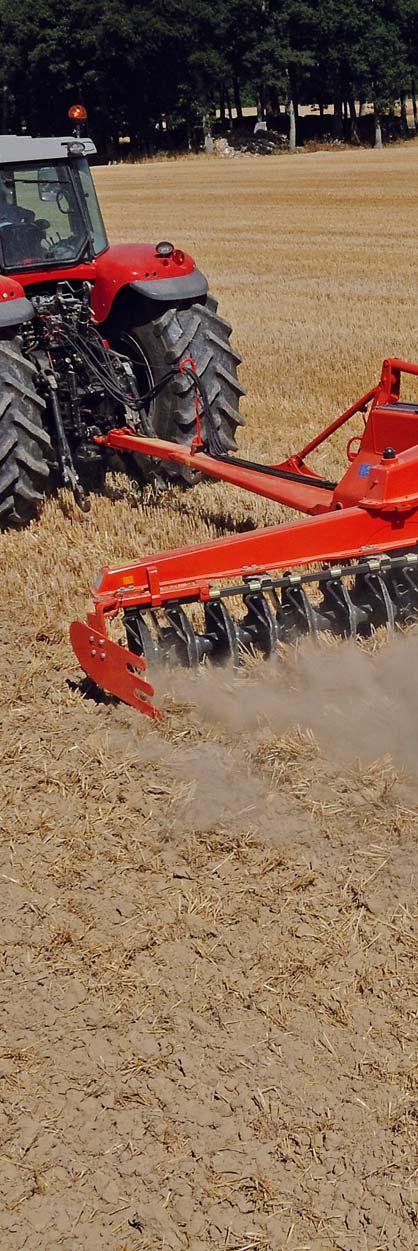 DISCOVER XM2 X TYPE TANDEM DISC HARROWS INTERMEDIATE RANGE FOR 85 TO 204 HP TRACTORS A range of 28 to 44 discs aimed at