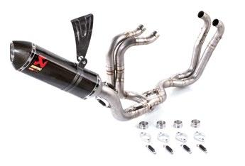 AKRAPOVIC COMPLETE RACING EXHAUST cod. 2S000556 EVO 1 - CARBON Complete Akrapovic racing exhaust system for track use made entirely from titanium with oval muffler in carbon.