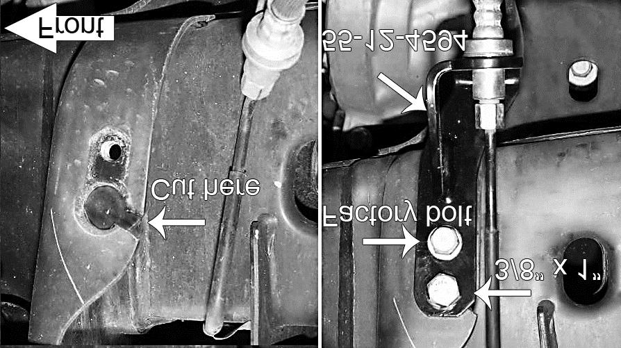 FORM#4605.02-071317 PRINTED IN U.S.A. PAGE 11 OF 20 move the brake line brackbolt then free the line / hose connector from frame.