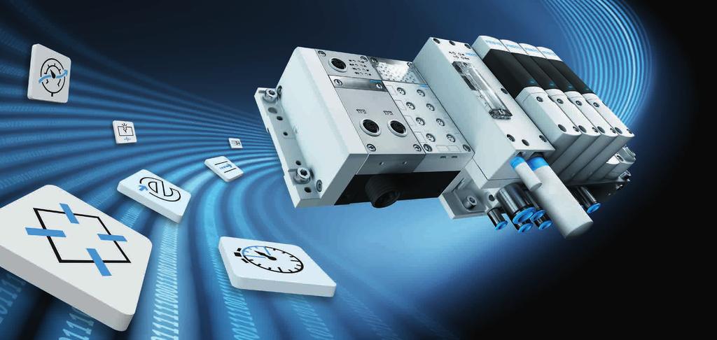 Digital simplicity: maximum flexibility combined with maximum standardisation Benefits of standard pneumatics: Benefits of electric automation: Plug and play technology for easy operation Very