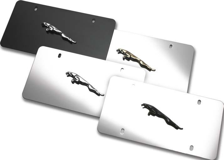 JAGUAR LEAPER PLATES Brandishing the classic Jaguar Leaper logo, these plates provide the finishing touch to your XF.