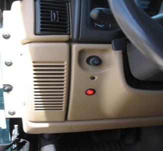14. Remove the driver side dash panel and drill a 18mm hole in the panel to accommodate the cutoff switch a. You can mount the cutoff switch in multiple positions.