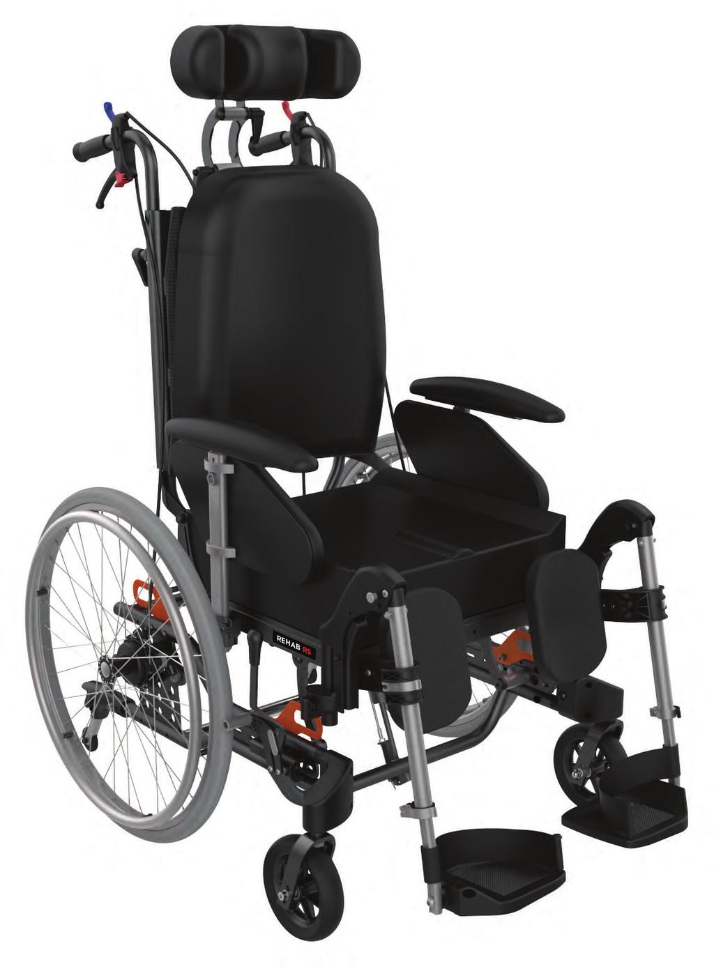 REHAB RS Classic Tilt-In-Space The REHAB RS is an ideal solution for Aged Care and Community users who requires increased postural support and bodyweight redistribution.