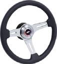 spoke design! The 14" diameter wheel is easier to manage and provides your dash with a unique sporty look available in black, tan, gray or red.