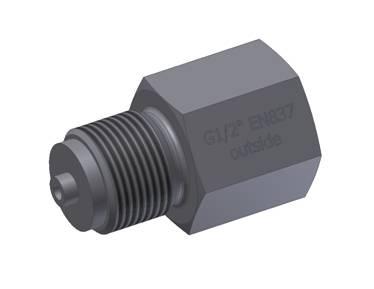 50 g dimension: ca. 220 x 05 x 63 mm Adapter to connect the test unit to the  to: internal thread: G ¼ DIN 3852 (No. 5008909) or G ½ EN o. DIN (No.