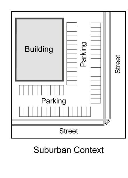 17.8.7: Parking Lot Placement and Design 17.8.7.1: Parking Lot Location Surface parking lots in mixed-use zone districts shall be located in the configurations identified in Table 17.8.6 and Figure 17.