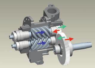 1345, Page 4 Additional changes were necessary to account for the greater dynamic forces at high speeds and conditions with rapid speed transitions, and modifying the drive gears in the compressor
