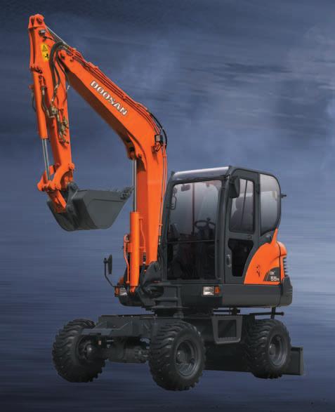 Doosan DX55w hydraulic excavator: a new model with novel features The new DX55w hydraulic excavator