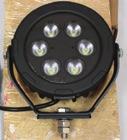 6" ROUND TRACTOR/UTILITY LAMP LED 11-70 Volts (3.6A @ 12V, 1.8A @ 24V) 6 x 8W Diodes Aluminum Housing (Black) Polycarbonate Lens Dimensions: 6.1"W x 6.0"H x 3.