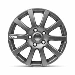 Personalisation 20 Bi-coloured alloy wheel With Jeep centre cap. For all models except SRT. REF.