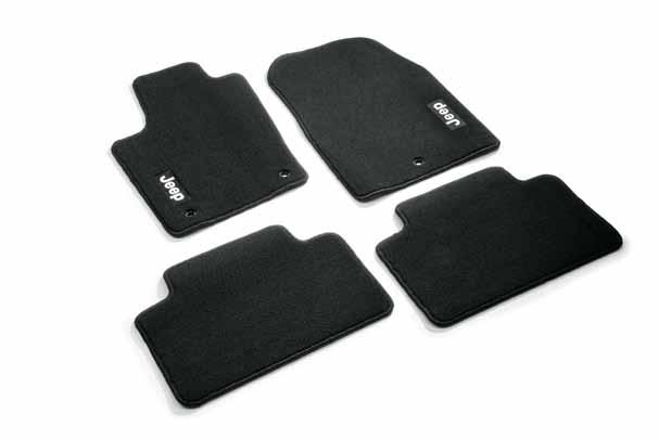 Rubber floor mats * In dark slate grey with Jeep