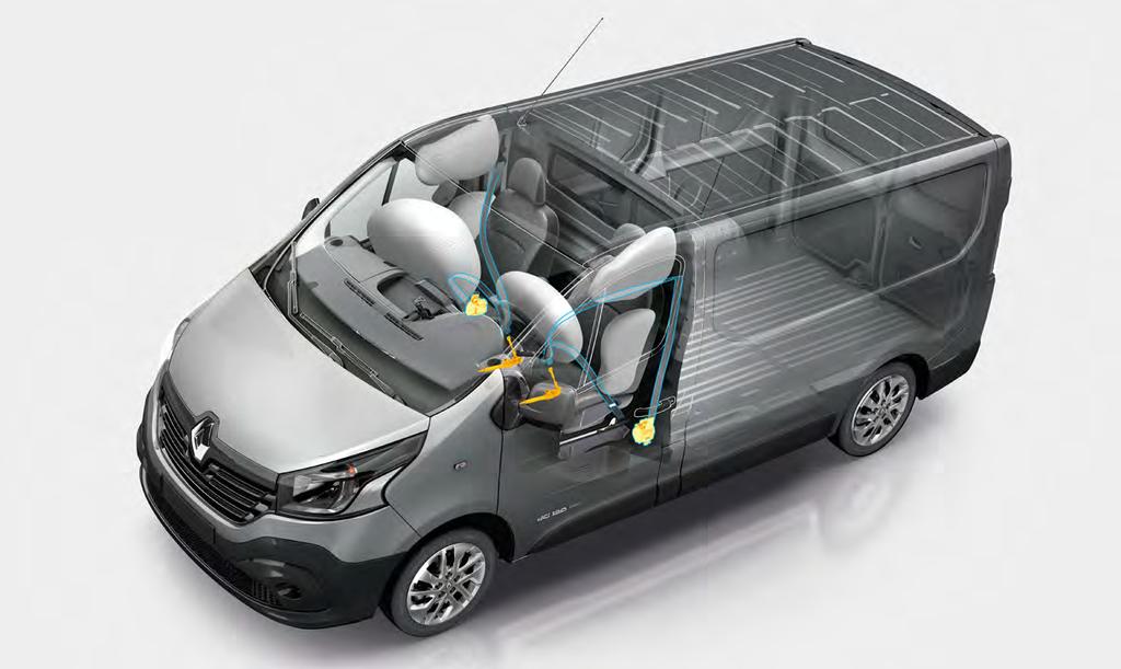 5. Overseas model shown In the cabin, driver and passenger safety is ensured with front and side curtain airbags and a clever single passenger seat chest- level airbag.