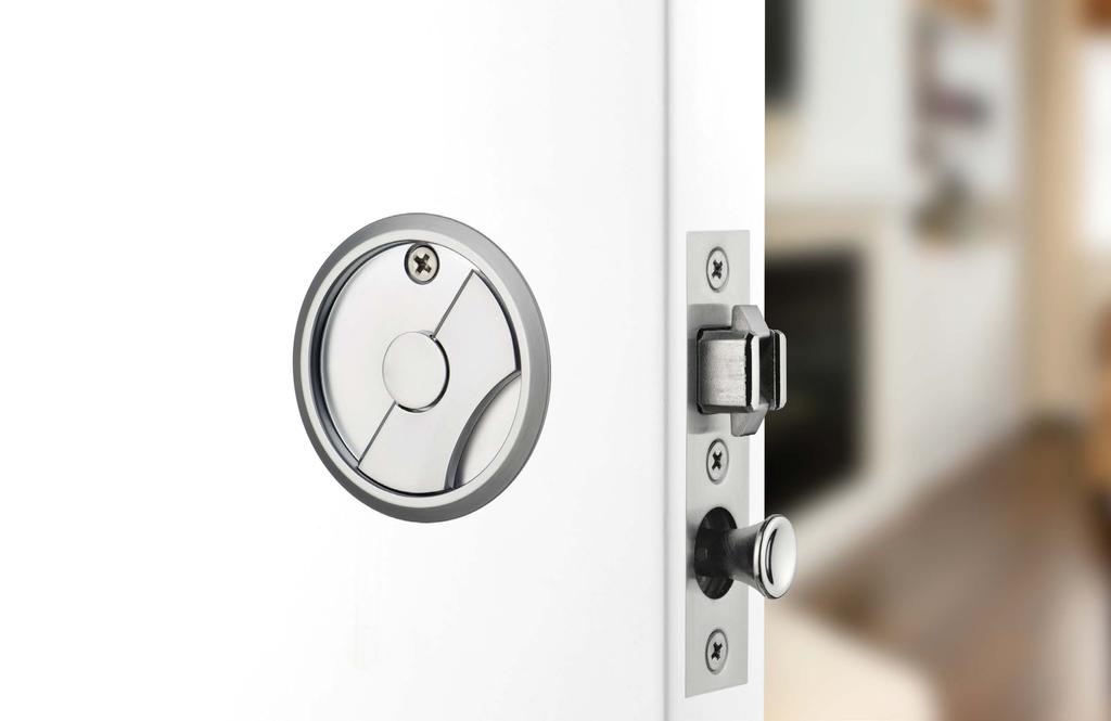 Cavity Sliding Door Locks Retractable door pull Available in entrance, privacy, passage and latching passage models The Cavity Sliding Door Lock range features an innovative retractable door pull