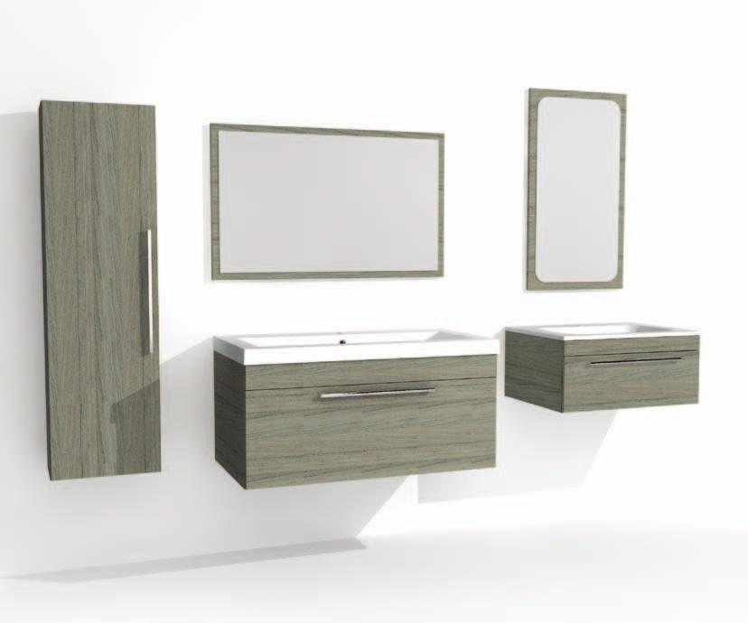 Modular Range and Options Mirror 900mm wide Mirror 450mm wide