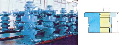 Casg head housg uses thread or weldg bottom connection. Bs Casg spool C BS Casg spool is forgg or castg, its mechanical property reaches API Spec.A requirements for wellhead equipment.