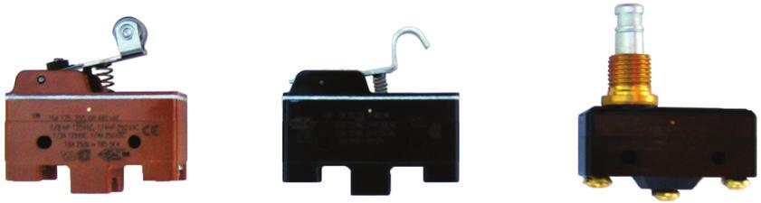 Microswitches and Transformers Electrical Components 1 2 3 4 Micro Switches Part ID Part # Description Application Notes 1 03E0307 Adjustable micro switch close tolerance 2 0314213 Non adjustable