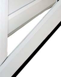 Available in a choice of four colours: black, white, chrome and brass. Door Thresholds 75mm threshold fi ed as standard; this refers to the height of the bo om of the frame (75mm).