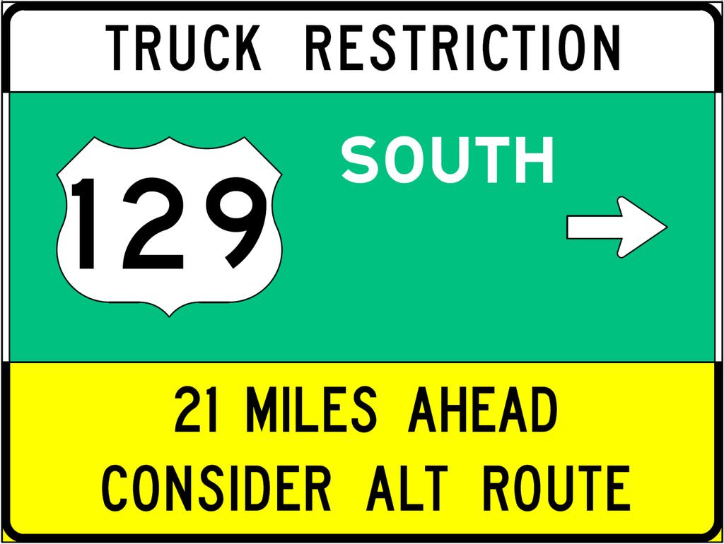 Restriction Signs for