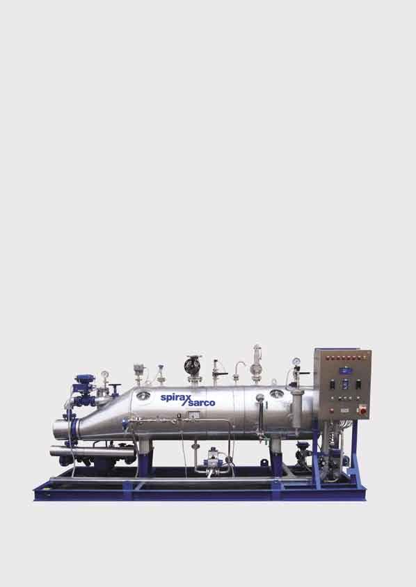 High capacity clean steam generator Spirax Sarco, the world s leading steam system specialist, has combined modern technology with package design expertise to create the CSM-K, a high capacity