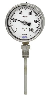 Mechanical Temperature Measurement Gas Actuated Thermometers Stainless Steel Series, Model 73 WIKA Data Sheet TM 73.