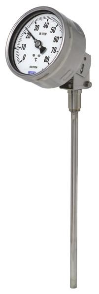 capillary, with contact bulb or panel mounting design (square) Description This series of thermometers is universally suitable for machinery, plant and apparatus construction.