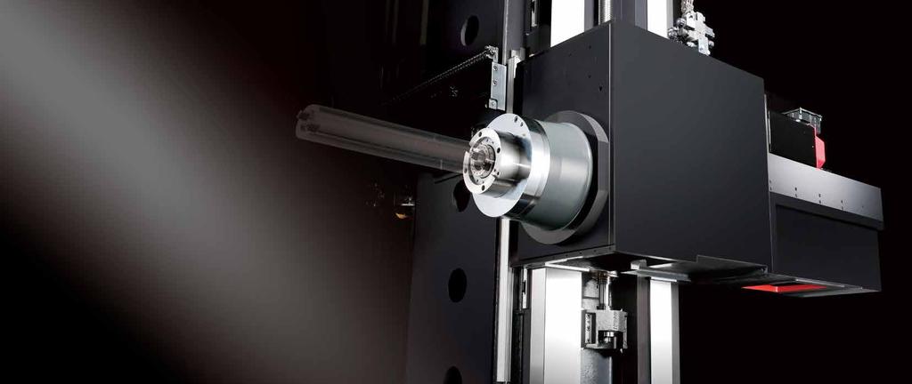 Optimized Spindle System High rigidity closed spindle head design combined with spindle transmission and feeding system provides powerful heavy-duty cutting ability. Max.