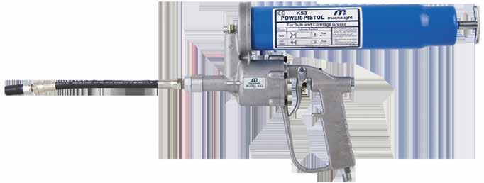 GREASE AIR OPERATED PUMPS AIR OPERATED GREASE PUMPS Leak free seal Flexible and leak free hose fitted with SUPERGRIP coupler for a positive connection Easy cartridge loading and bleeding Lockable