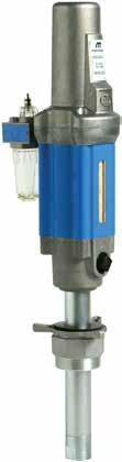 AIR OPERATED OIL PUMPS Robust and durable design Heavy duty aluminium and steel air motor construction Long service life Supplied with In-line lubricator to prevent excess wear and extend service