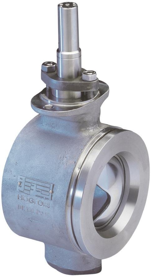 Operation WAFER PATTERN V-PORT BALL VALVE stainless steel C ont R o L Description Edition Högfors ball sector valve series 465 is specially designed for control applications of various medium like