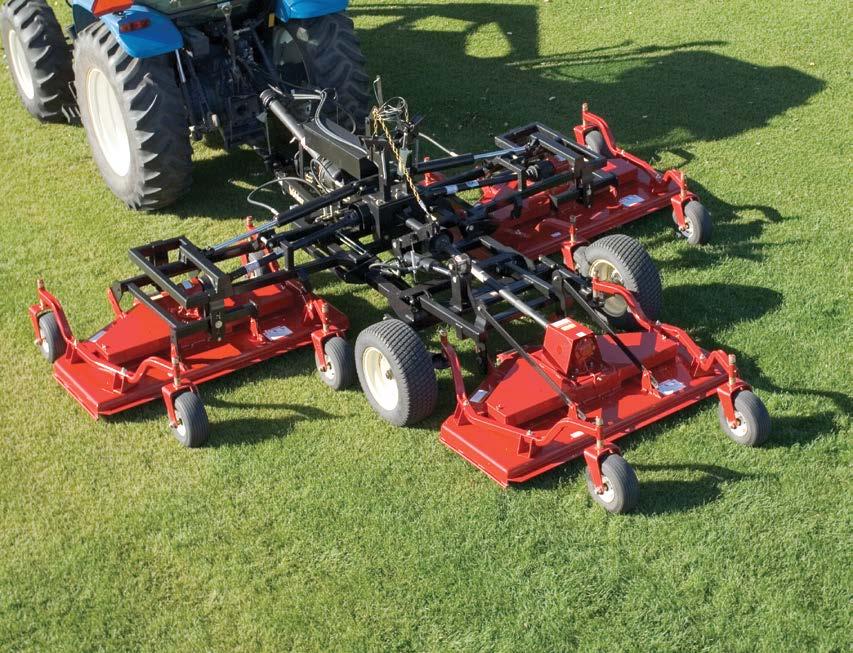 FINISHING MOWER Models 450, 550, 650 and 750 [1] TRANSPORT The Triplex Finishing Mower is designed to be transported with ease.