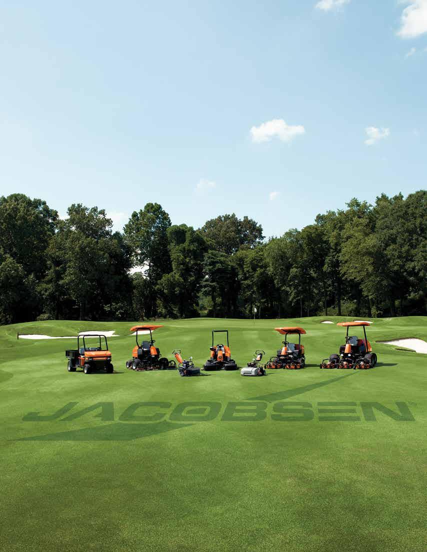 2 OUR LEGENDARY QUALITY- OF-CUT COMES STANDARD. Jacobsen has nearly a century of experience designing, manufacturing and delivering turf maintenance equipment.