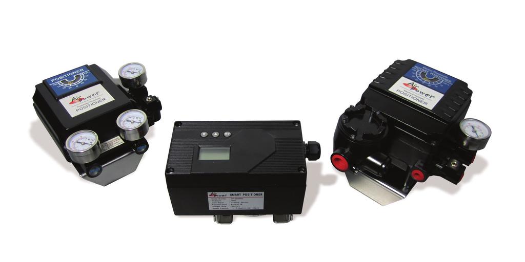 AP1000-2000 Airpower positioners are a robust range of rotary or linear valve positioners in AP1000 electro-pneumatic (4-20mA), AP1200 pneumatic (3-15 psi) or AP2000 programmable smart type.
