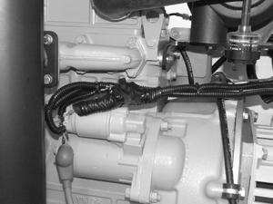 the wiring from the starter solenoid or