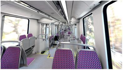 accommodated simultaneously Interior displays, passenger announcements and designed to be