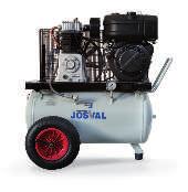 16 \ MOTOR DRIVEN COMpRESSORS Serie Features - Petrol or diesel ENGINES. - Spring-mounted SHOCK ABSORBERS (models of 9 and 10 HP), greater stability and less vibrations.