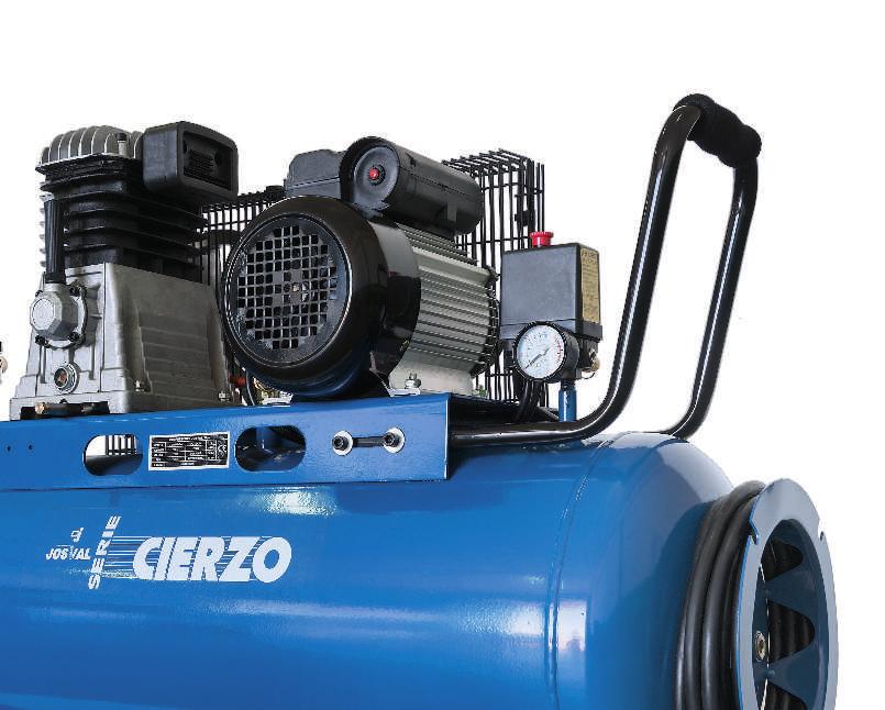 6 \ Serie CIERZO series La serie CIERZO abarca la gama más competitiva de This range of air compressors covers both hobby and compresores semi-professional de pistón. needs.