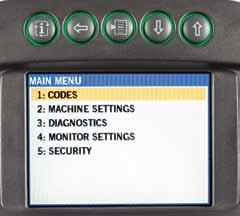 When enabled, keyless start requires a numeric pass code that helps prevent unauthorized machine operation.