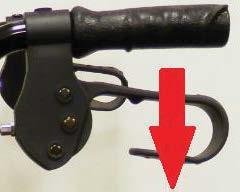 To Operate the Brakes: To slow down, squeeze the brake handles up (Figure 17).