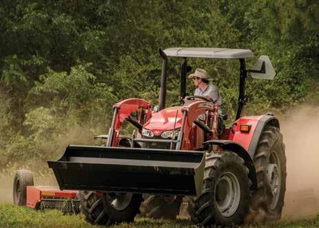 AN INVESTMENT IN THE FUTURE OF UTILITY TRACTORS. 4700 SERIES BIG 70-100 RATED ENGINE HP Choose a base weight of 6,445-7,125 lbs. and a lift capacity of 4,850 lbs. Plus our AGCO Power three-cylinder 3.