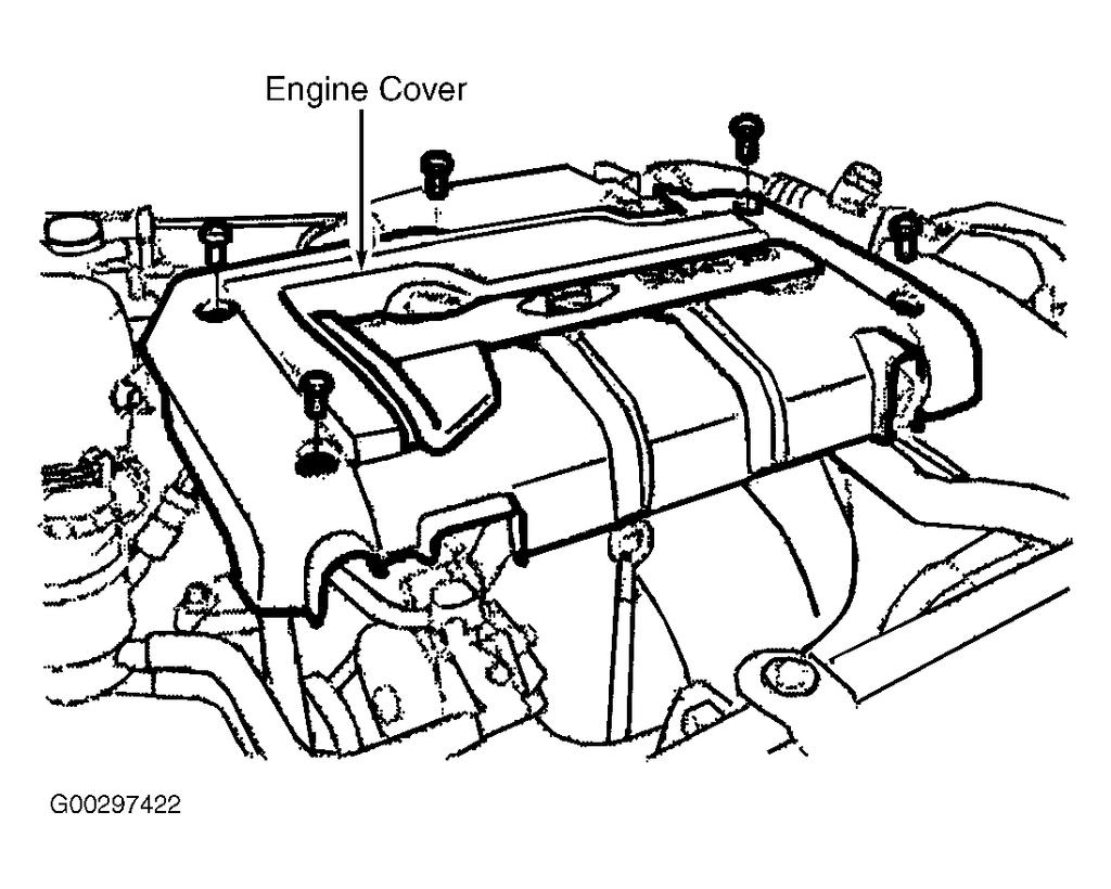 15. Install power steering belt. 16. Install air compressor bolt. 17. Install alternator belt. 18. Install the stay plate. See Fig. 4. See TORQUE SPECIFICATIONS. Install engine mount bracket. See Fig. 3.