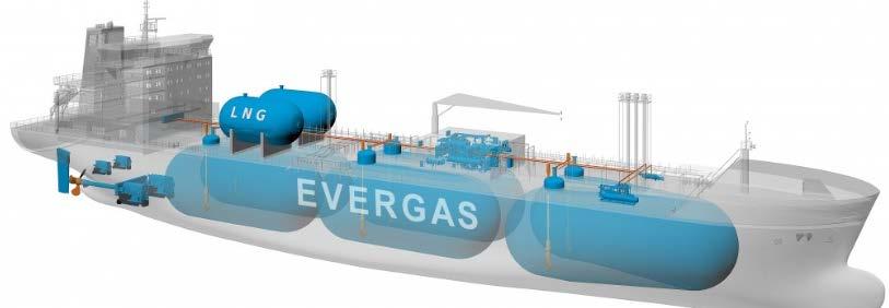 IAS Small Scale LNG Vessel Kongsberg are delivering the complete control system for the Evergas small scale LNG