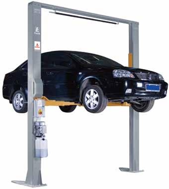 E2040CF 4 tonne Clearfloor Two Post hoist Lifting capacity of 4000kg Lifting height of 2020mm Minimum height of 110mm Inside column height of 2644mm Post height of 3976mm Lifting time of 55 seconds