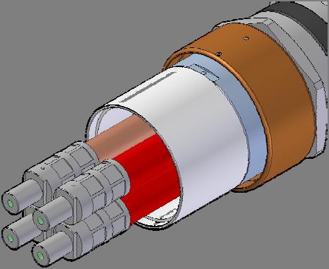 Place the split tube around the contact.